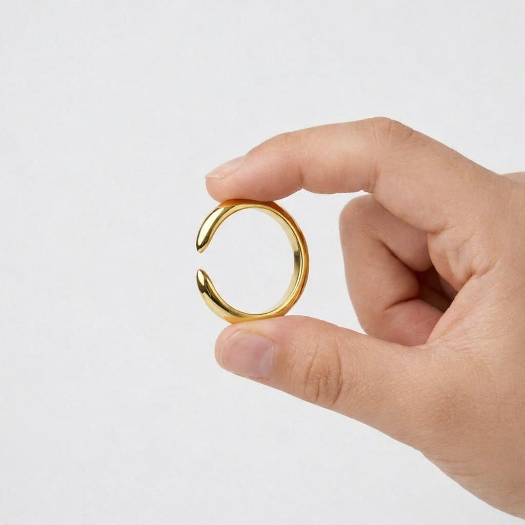 gold cuff ring gold stacking ring gold minimalist ring gold fashion ring gold gift ring pink gold ring blush gold ring warm gold ring