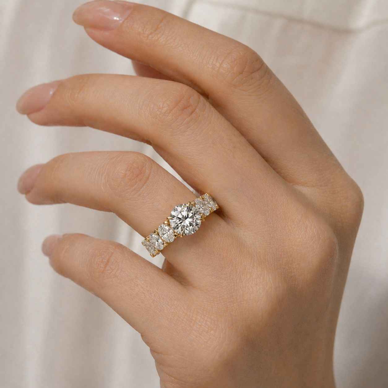 gold eternity ring gold prong ring gold gemstone ring gold diamond ring gold stack ring gold band ring gold women ring gold handmade ring gold polished ring gold custom ring