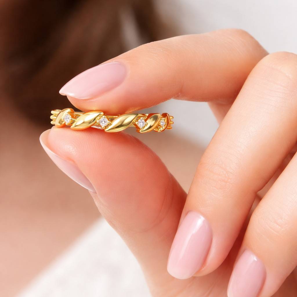 Marquise Cut Moissanite Wedding Band Vintage 14K Yellow Gold Nature Inspired Leaf Diamond Bridal Set Enhancer Stacking Matching Ring
