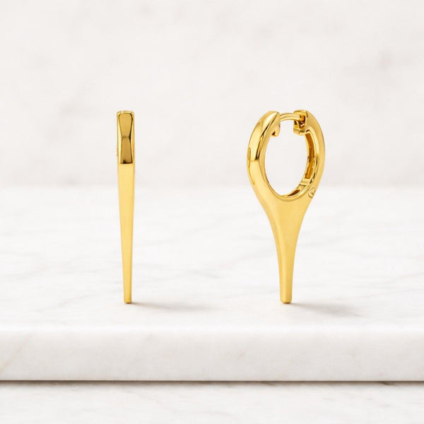 14K Gold Drilled Lab Diamond Earring Charms, Six Shapes, Custom Hoop Add Ons