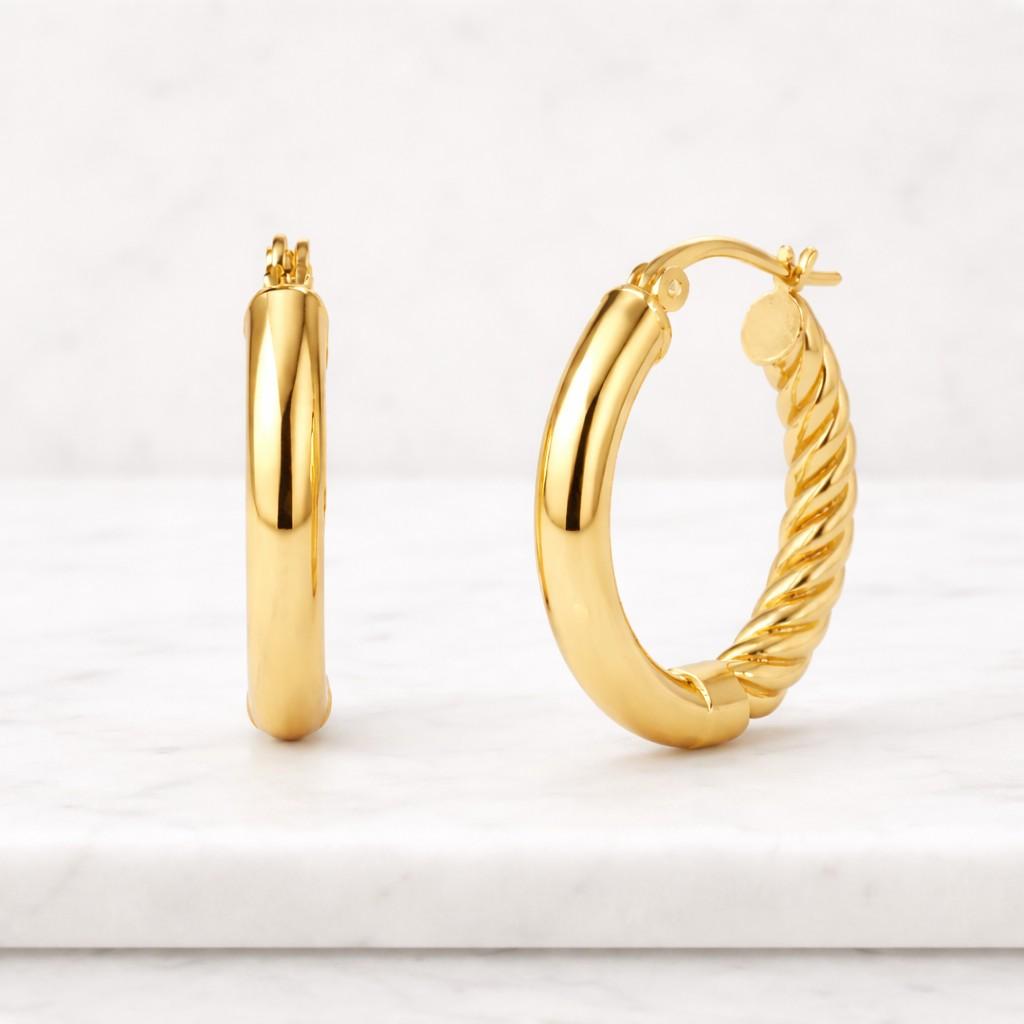 braided hoop earrings, 14k gold twisted hoop earrings for women, elegant gold hoops, unique gold jewelry, gift for her, everyday hoops
