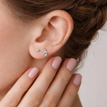 gold jewelry handmade earrings stylish earrings chic earrings bezel earrings solitaire earrings polished earrings classic earrings feminine earrings trendy earrings gift earrings