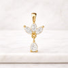 Marquise Cut Diamond Drop Pendant in 14K Yellow Gold