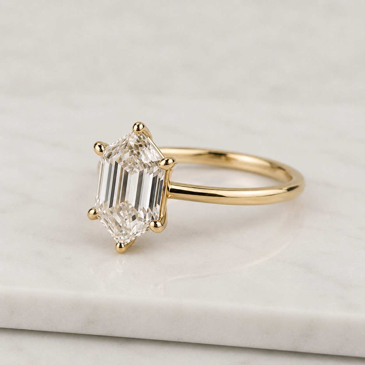 solitaire engagement ring, dutch marquise cut lab grown diamond ring, unique bridal ring, 14k solid gold anniversary gift ring, gift for her
