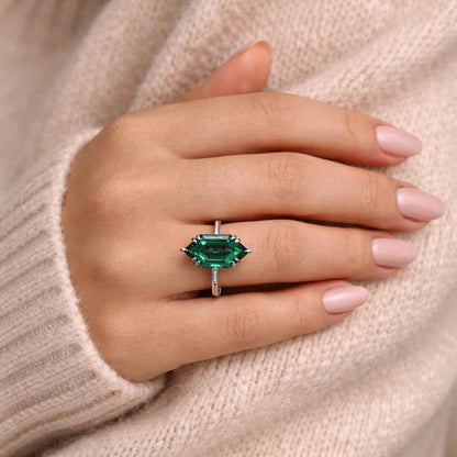 green crystal ring teal stone ring statement gemstone ring jewel ring gemstone engagement ring fine gemstone ring custom gemstone ring