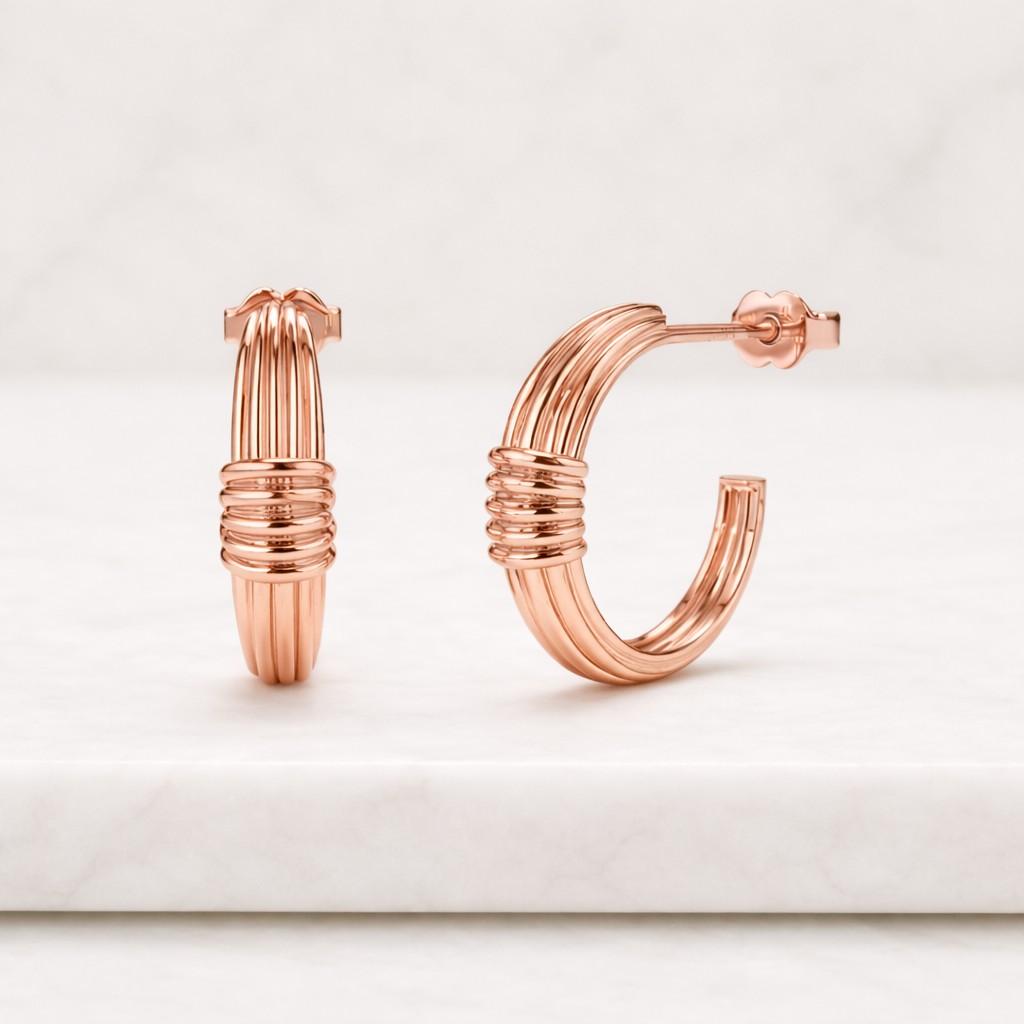 Twisted Hoop Earrings, 14k Gold Bold Braided Hoop Earrings for Women, Elegant Thick Gold Hoops, Statement Gold Jewelry, Everyday Gold Hoops