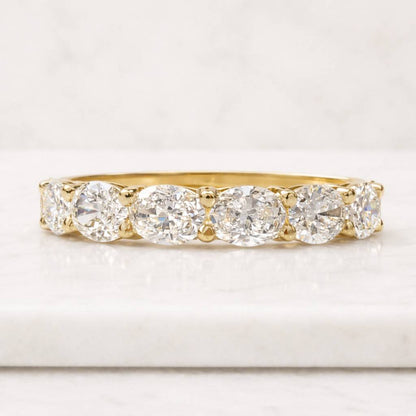 half eternity carat ring shared prong carat ring oval stone size ring multi stone size ring luxury size band elegant size ring