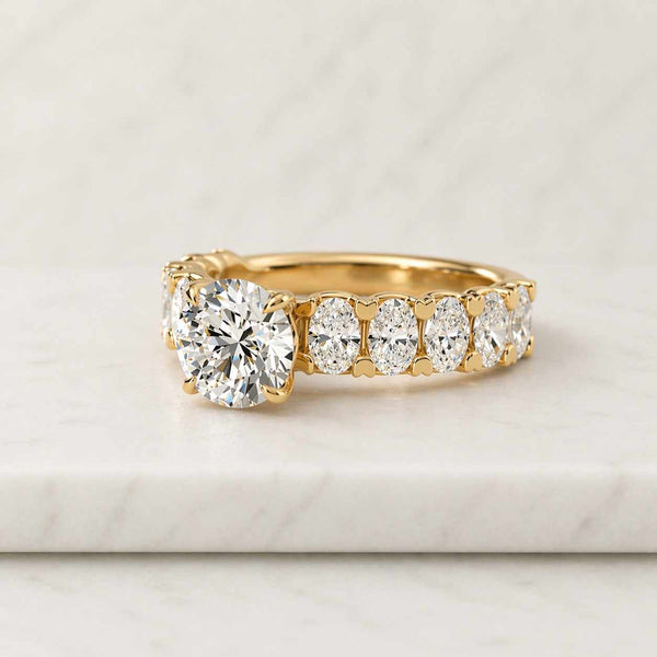 half eternity ring stackable ring shiny ring crystal ring fashion ring classic ring elegant ring handmade ring yellow ring anniversary ring wedding band bridal jewelry gift ring unique ring