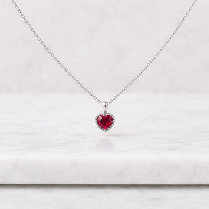 heart cut pendant heart gemstone necklace heart charm jewelry red gem pendant violet gem necklace petite heart necklace elegant heart pendant dainty heart jewelry