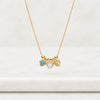 Heart Cut Lab Grown Diamond Three Stone Pendant Necklace