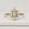 Hexagon Cut Lab Grown Diamond Engagement Ring