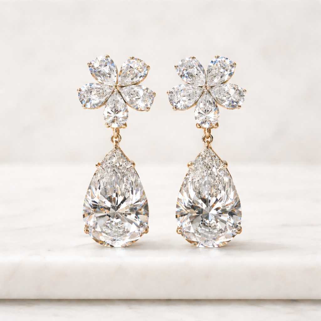 high sparkle earrings delicate earrings lightweight earrings polished earrings unique earrings modern earrings stylish earrings