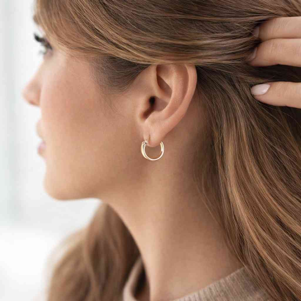 18k gold plated matte oval earrings – brushed gold hoop, minimalist geometry, everyday earrings for women - gold matte hoops
