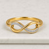 Infinity Lab Grown Diamond 14K Yellow Gold Ring