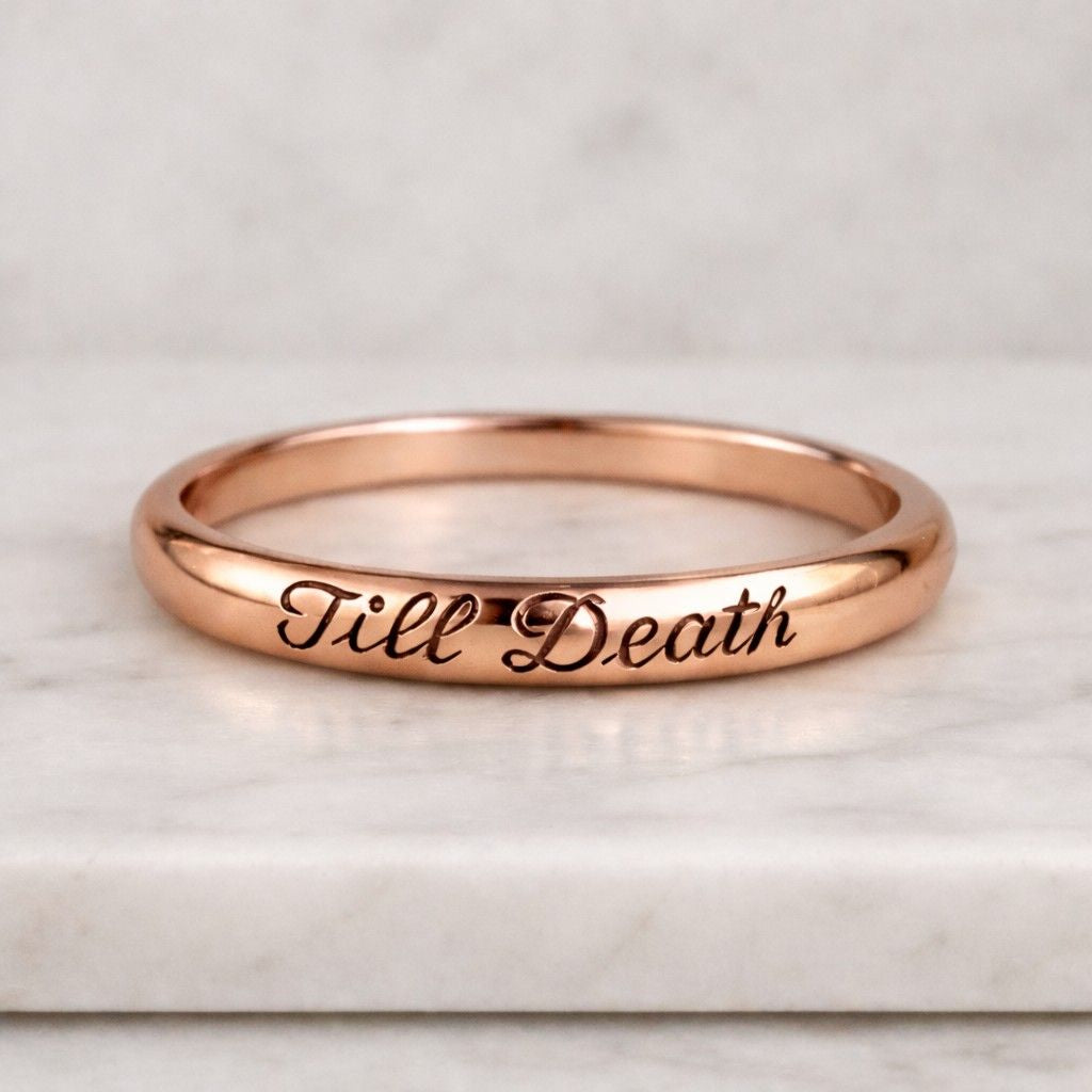 jewelry gift for wife trendy minimalist stack ring alternative wedding jewelry sleek couple ring feminine dainty accessory stylish slim band