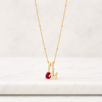 k necklace k pendant initial pendant alphabet pendant custom pendant personalized pendant blue drop pendant pear pendant gemstone pendant birthstone pendant