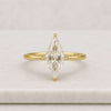 Lozenge Cut Lab Grown Diamond Solitaire Engagement Ring
