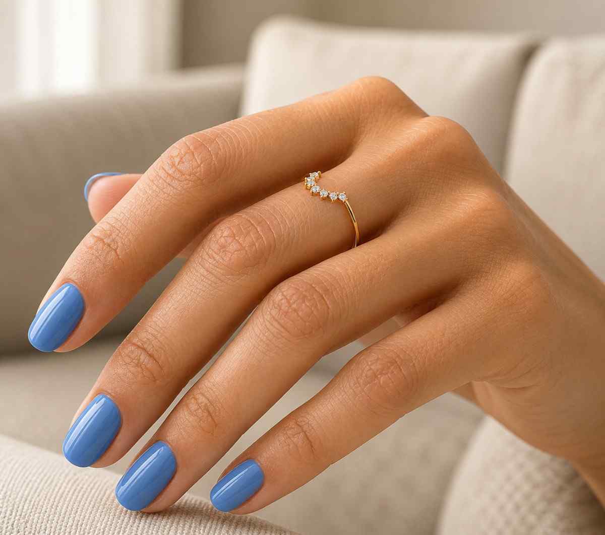 curved wedding band | 14k solid gold diamond contour ring for engagement ring | moissanite round cut matching band for wedding
