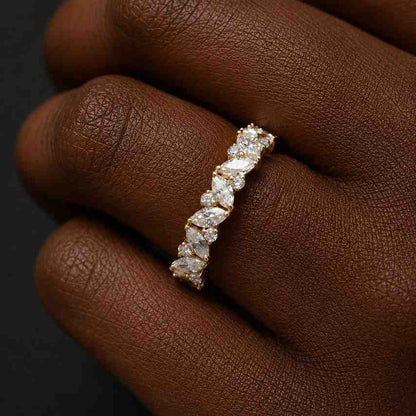 lab diamond eternity ring moissanite eternity ring cz eternity ring diamond band ring