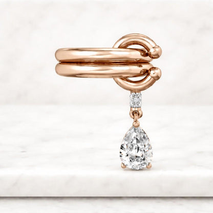 Dainty & Minimalist Heart Love Knot Ring