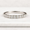 Round Cut Lab Grown Diamond Half Eternity Band