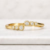 Round Cut Lab Grown Diamond Open Bezel Set Diamond Ring