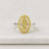 Oval Cut Fancy Yellow Lab Grown Diamond Halo Engagement Ring