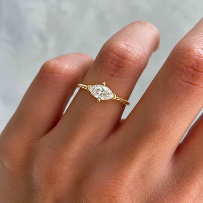 lab grown marquise diamond engagement ring IGI certified 3 CT marquise cut Lab diamond Wedding Ring solitaire CVD Diamond Anniversary Ring
