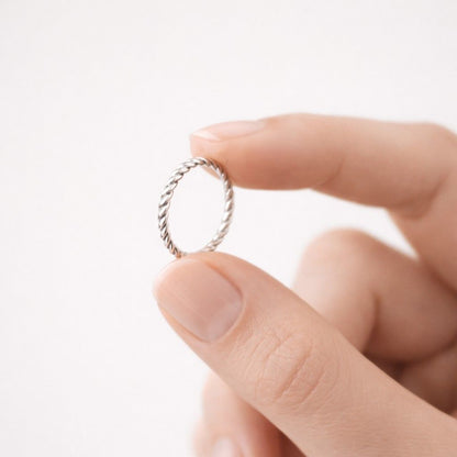 lightweight ring modern jewelry silver accessory daily jewelry stylish ring tiny band layering jewelry cute jewelry fine accessory clean design ring lover gift
