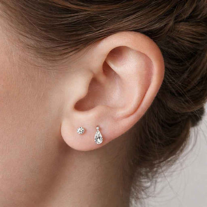 luxury earrings statement studs sparkle earrings white stone earrings delicate earrings tiny studs casual earrings office earrings wedding jewelry party earrings ear studs cute jewelry