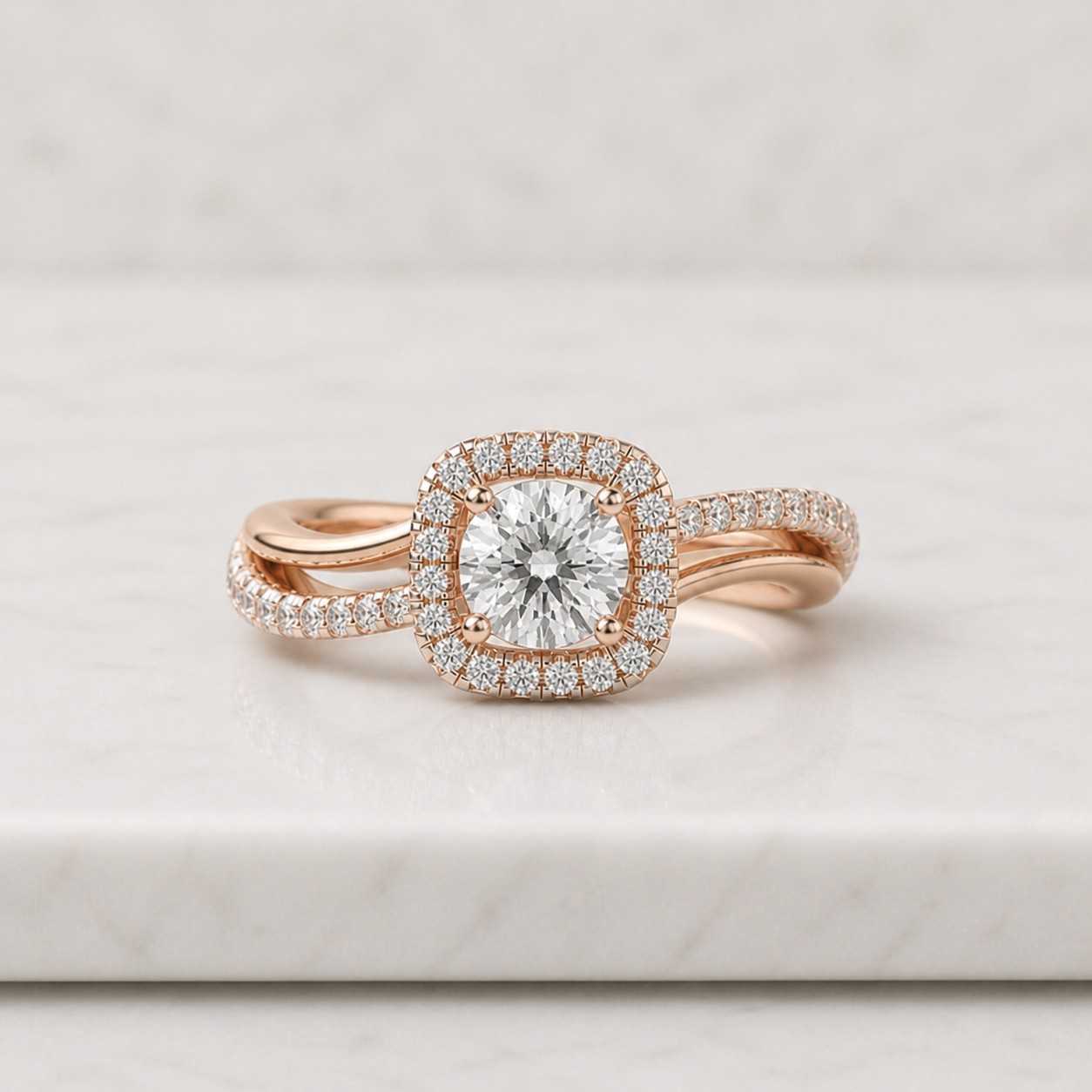 luxury engagement ring fine engagement ring elegant engagement ring sparkling ring center diamond ring halo bridal ring designer engagement ring