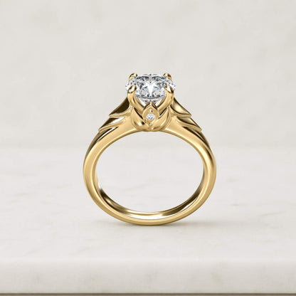 2 Carat Round Lab Diamond Engagement Ring • 14k Yellow Gold Solitaire (IGI Certified)
