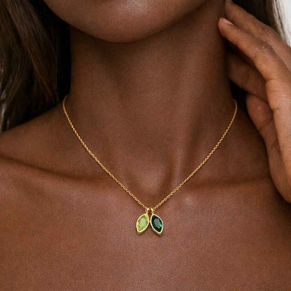 marquise charm necklace for women daily jewelry statement pendant refined necklace feminine necklace luxury necklace artisan jewelry