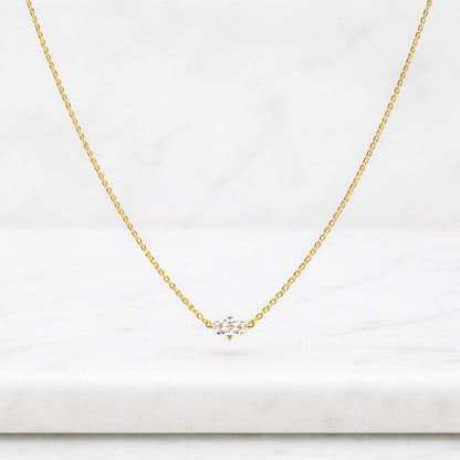marquise pendant chic necklace stylish necklace lightweight necklace layering necklace tiny jewelry refined necklace sparkly necklace casual necklace