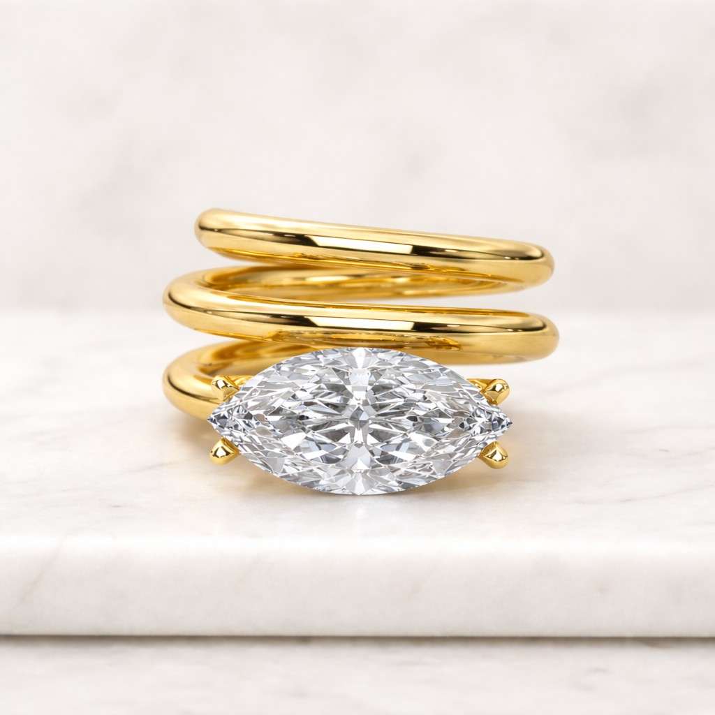 marquise ring gold ring solitaire ring statement ring spiral band ring open band ring wide band ring chunky ring luxury ring