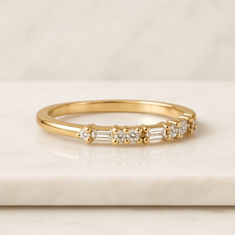 matching band silver stacking ring promise bridal ring anniversary