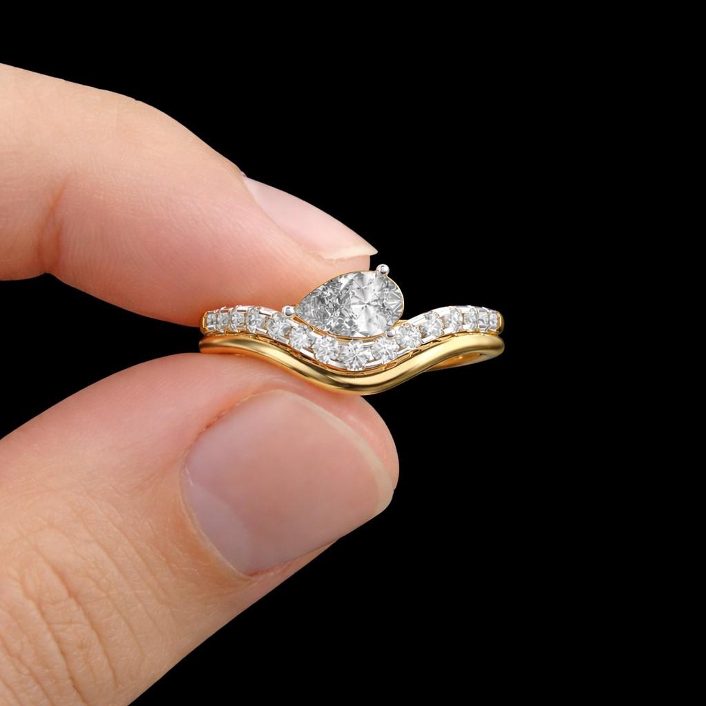 matching wedding band gemstone ring sparkle ring prong setting wedding jewelry bridal jewelry handcrafted ring timeless ring classic ring modern ring romantic ring