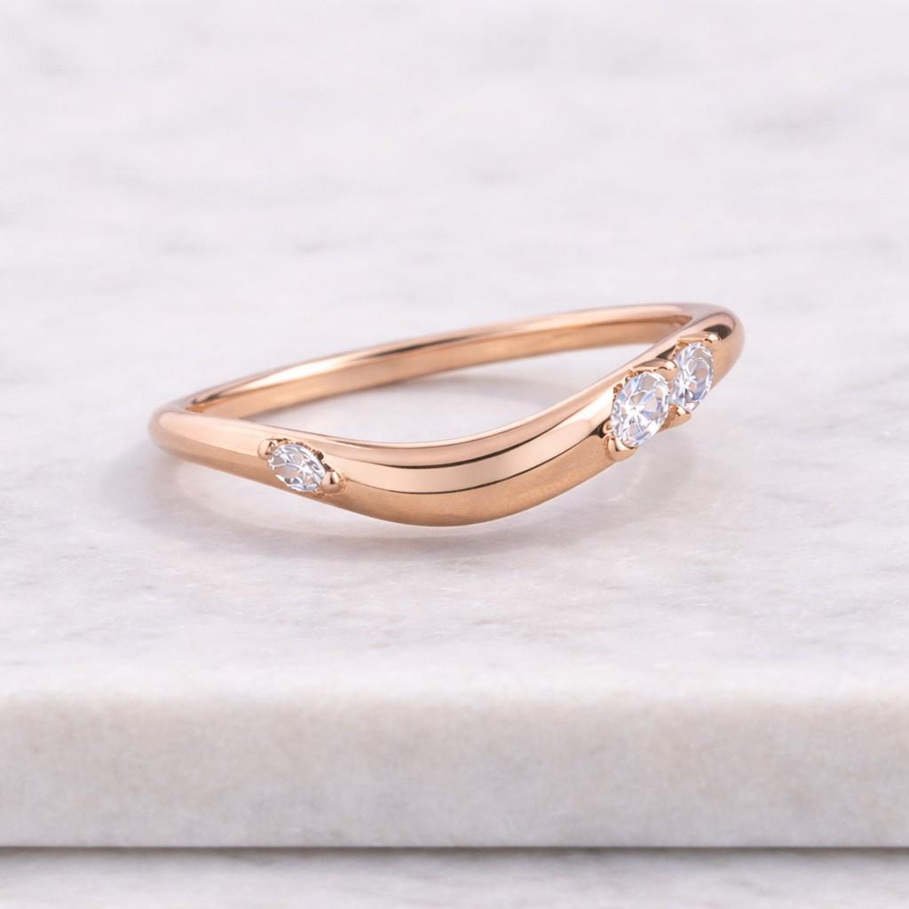 Marquise Lab Diamond band Ring , Diamond Wedding Ring, E-F VVS-VS Certified Diamond Ring, Stackable Wedding Band