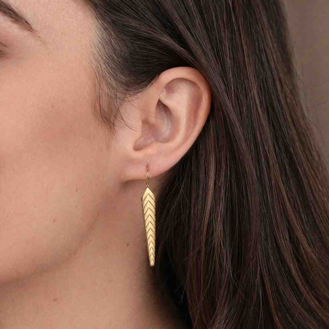stainless steel earrings hypoallergenic, bohemian long chain ethnic earrings dangle hoop, wheat chain earrings for women, handmade earrings
