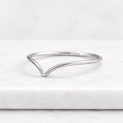 minimalist band dainty band simple jewelry everyday jewelry modern jewelry sleek jewelry fine band delicate band polished band contour style curved style v style ring matching ring bridal band ring spacer band