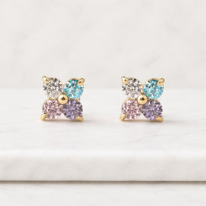 modern earrings gold dainty earrings gold triangle earrings gold designer earrings polished gold studs shiny gold earrings gold women jewelry gold chic earrings