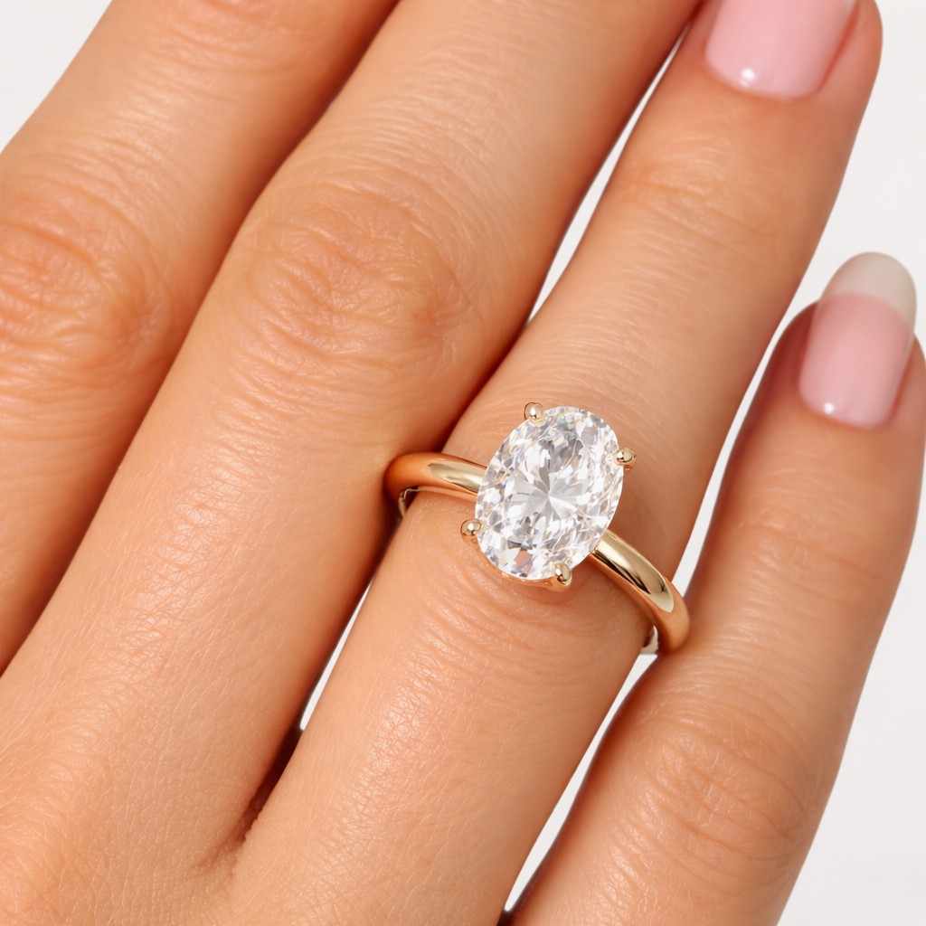 solitaire elongated oval shape moissanite engagement ring minimalist wedding ring 14k yellow gold bridal ring women's propose ring 4.00ct
