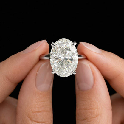 1.5CT Oval Solitaire Ring, Oval Cut Diamond Engagement Ring, 14K Gold Timeless Bridal Ring, Elegant Promise Ring, Minimalist Jewelry
