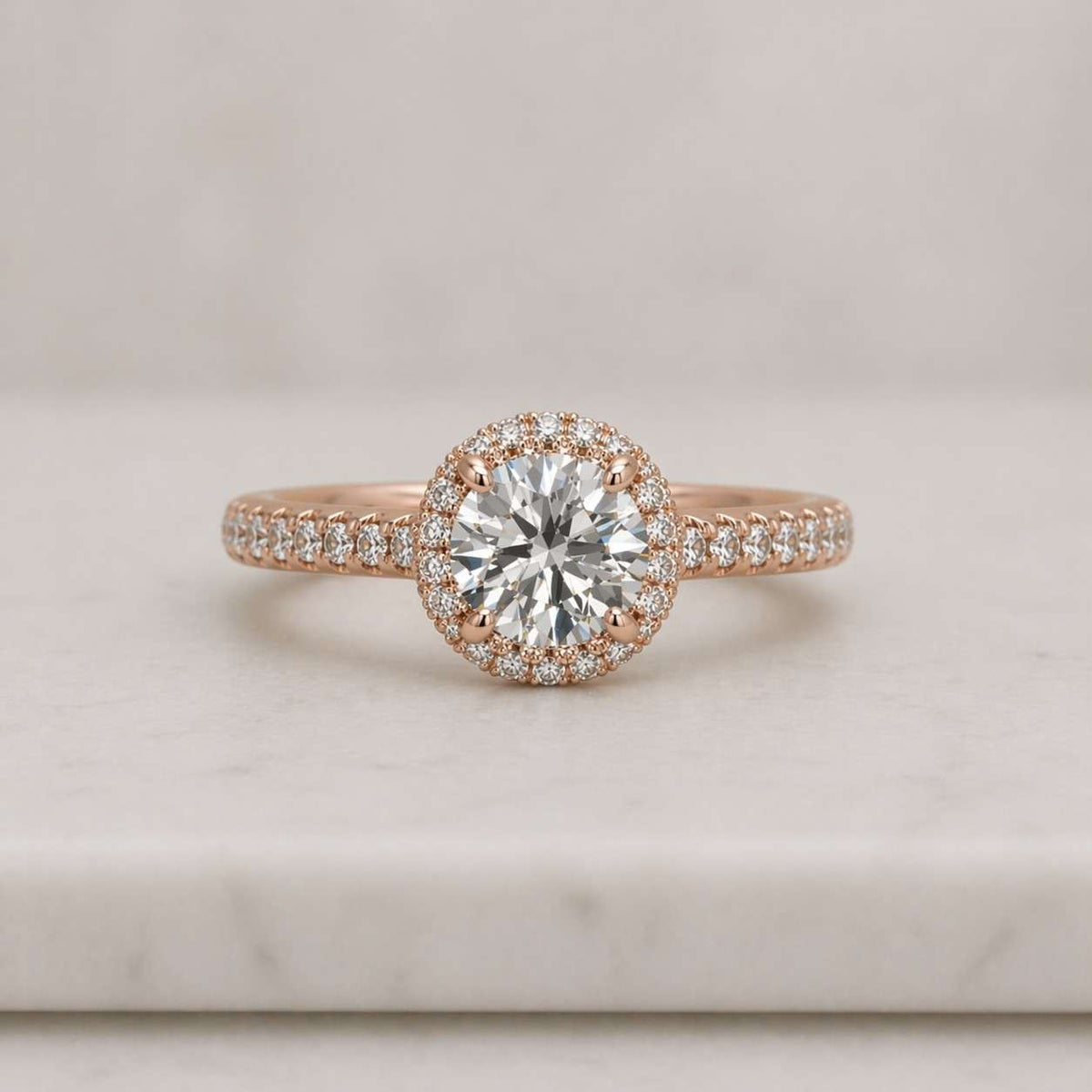1.50 carat round cut diamond ring double halo set ring 14k white gold 14k solid gold anniversary ring gift for women propose ring for her