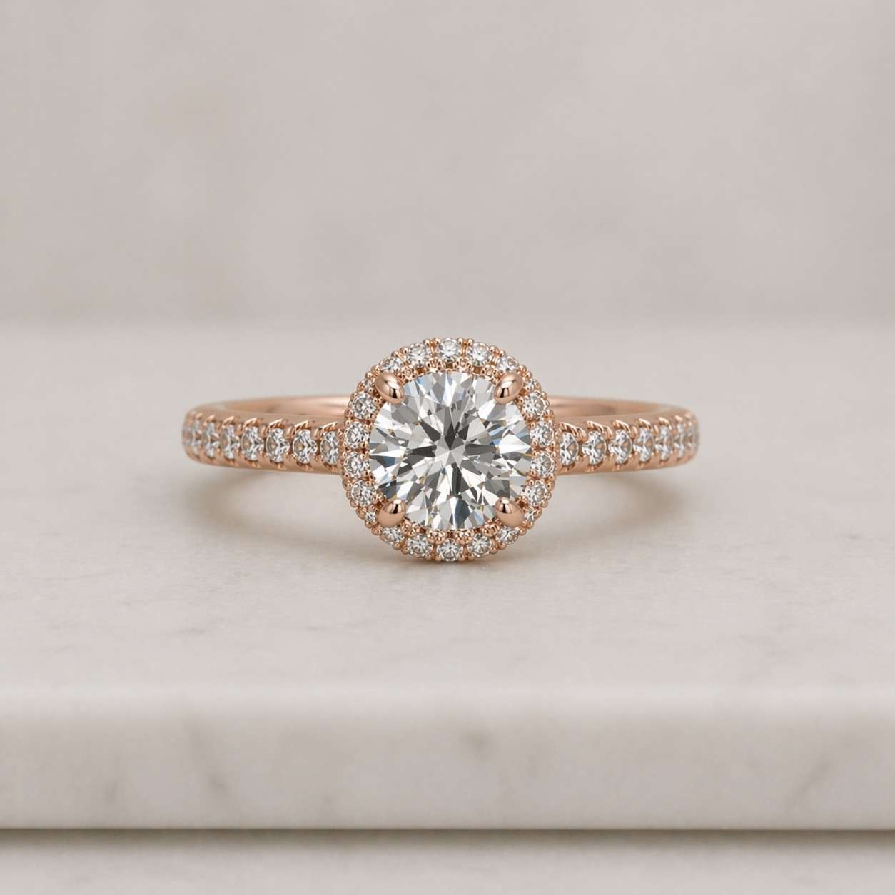 1.50 Carat Round Cut Diamond Ring Double Halo Set Ring 14K White Gold 14K Solid Gold Anniversary Ring Gift For Women Propose Ring For Her