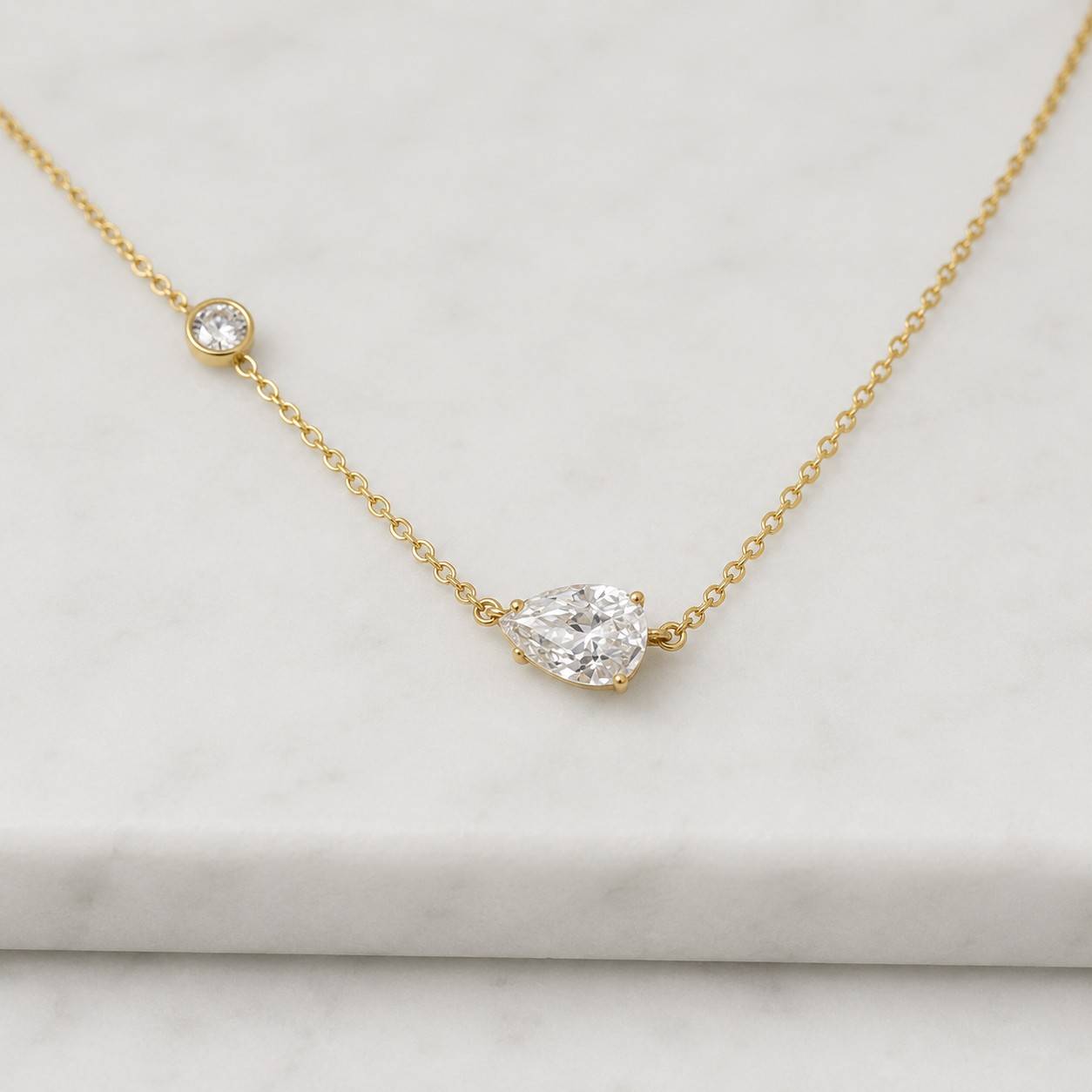 moissanite necklace moissanite pendant moissanite solitaire pear moissanite necklace cubic zirconia necklace