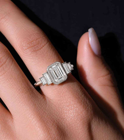 moissanite ring moissanite engagement ring moissanite wedding ring moissanite bezel ring