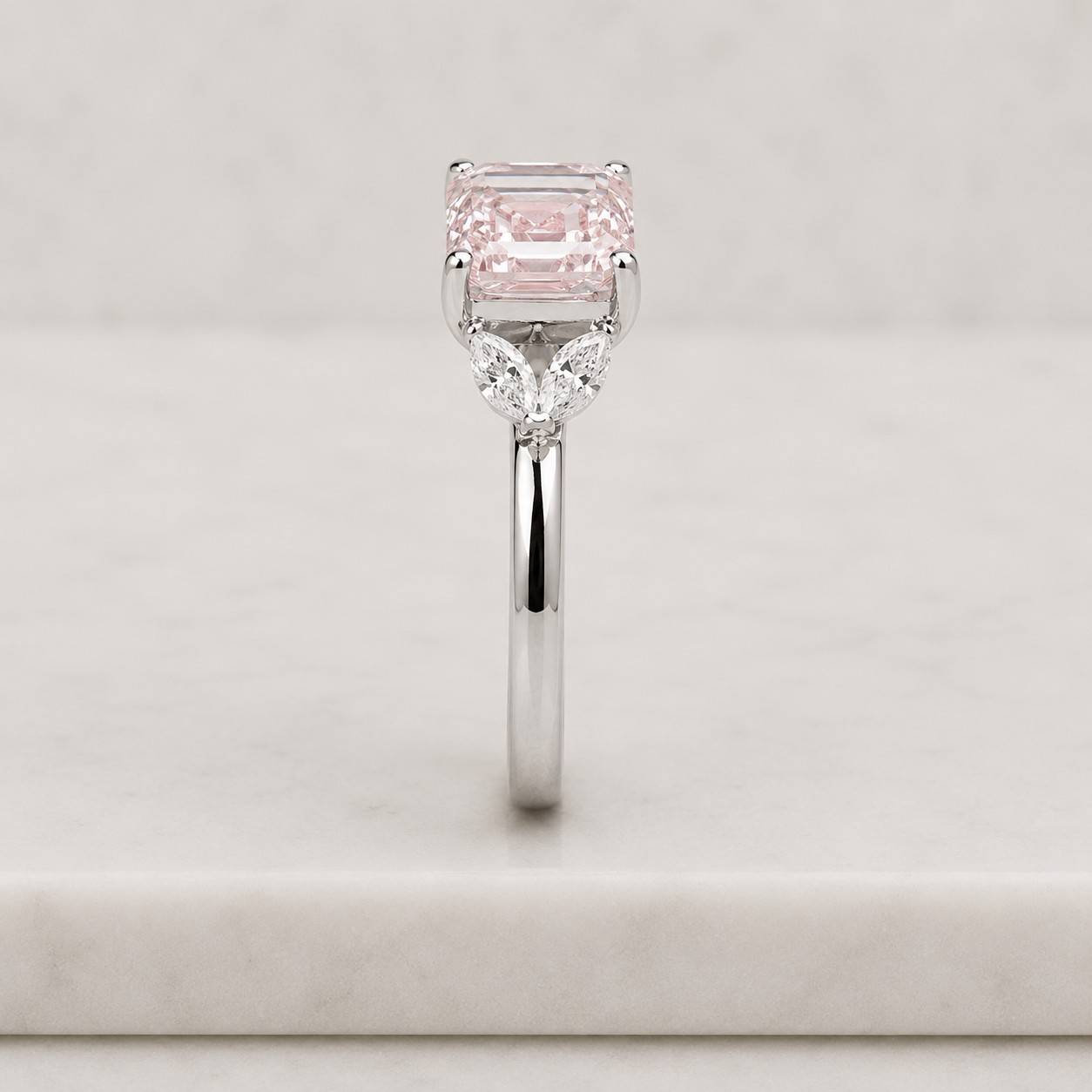 morganite ring pink morganite ring diamond ring moissanite ring lab diamond ring cubic zirconia ring gemstone ring