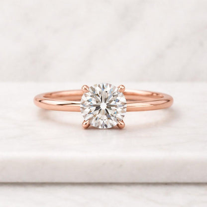 3 Carat Round Lab Grown Diamond IGI Certified D, VVS2 Lab Created Brilliant Cut Engagement Ring, Round Solitaire Engagement Ring for Her.
