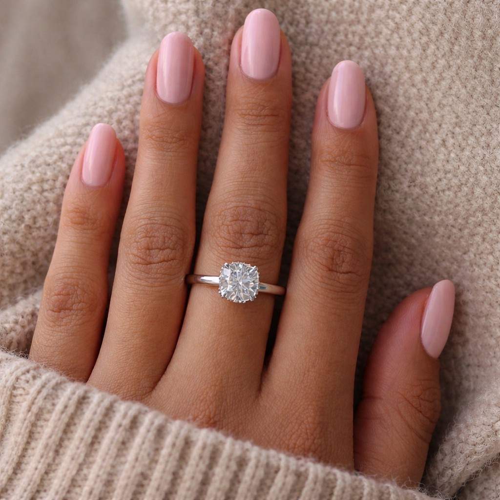 natural diamond ring forever one moissanite certified diamond ring ethical diamond ring conflict free diamond ring